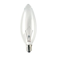 Bulbrite KR25CTC/32 25W Krystal Touch Torpedo Chandelier Bulb (B10), Candelabra Base, 10 Pack Bulbrite KR25CTC/32 25W Krystal Touch Torpedo Chandelier Bulb (B10), Candelabra Base, 10 Pack