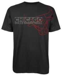 Show your love for the Chicago Bulls in this cool graphic tee by adidas. Show your love for the Chicago Bulls in this cool graphic tee by adidas.