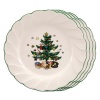 Nikko Happy Holidays 8-Inch Salad Plate, Set of 4