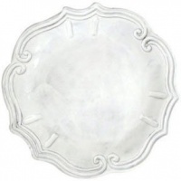 Vietri Incanto White Baroque Dinner Plate 12 in D (Set of 2) Vietri Incanto White Baroque Dinner Plate 12 in D (Set of 2)