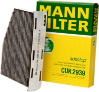 Mann-Filter CUK 2939 Cabin Filter With Activated Charcoal for select Audi/ Volkswagen models Mann-Filter CUK 2939 Cabin Filter With Activated Charcoal for select Audi/ Volkswagen models