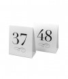 Weddingstar Table Number Tent Style Card, Numbers 37 to 48