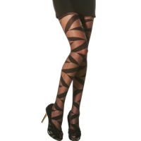 Angelina ZigZag Patterned Support Pantyhose, #9401 Angelina ZigZag Patterned Support Pantyhose, #9401