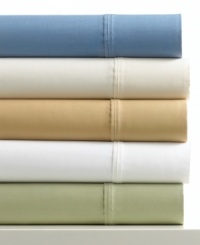 Sleep smooth. Featuring indulgent 600-thread count Tencel® for a luxe touch, this sheet set brings softness home. Also featuring hemstitch detail on the flat sheet and pillowcases. Sleep smooth. Featuring indulgent 600-thread count Tencel® for a luxe touch, this sheet set brings softness home. Also featuring hemstitch detail on the flat sheet and pillowcases.