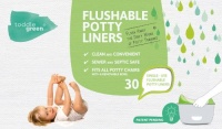 ToddleGreen Flushable Potty Liners, 30 Count ToddleGreen Flushable Potty Liners, 30 Count