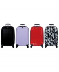 Go your own way. This hardside suitcase from Revo offers stylish options for the road-tested traveler, designed with a durable, ultra-lightweight ABS material and 360-degree twister wheels that roll effortlessly in every direction. 10-year warranty. Go your own way. This hardside suitcase from Revo offers stylish options for the road-tested traveler, designed with a durable, ultra-lightweight ABS material and 360-degree twister wheels that roll effortlessly in every direction. 10-year warranty.