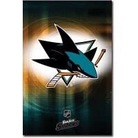 San Jose Sharks Logo 2010 Sports Poster Print - 22x34 Sports Poster Print, 22x34