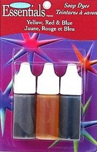 Essentials Soap Color Dyes 3 pack Red Yellow Blue .75 oz. Essentials Soap Color Dyes 3 pack Red Yellow Blue .75 oz.