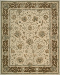 Nourison Rugs Heritage Hall Collection HE27 Mist Round 9' x 9' Area Rug Nourison Rugs Heritage Hall Collection HE27 Mist Round 9' x 9' Area Rug