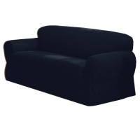 Maytex Mills 1-Piece Canvas Slipcover for Loveseat, Navy Maytex Mills 1-Piece Canvas Slipcover for Loveseat, Navy