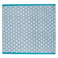 A bold pattern in shades of blue echoes the ocean, perfect for a beach house bathroom or any home with seaside flair. A bold pattern in shades of blue echoes the ocean, perfect for a beach house bathroom or any home with seaside flair.