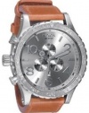 Nixon 51-30 Chrono Leather Watch Saddle, One Size [Watch] Nixon