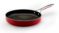 KitchenAid Gourmet Aluminum Nonstick 11-Inch Deep Round Grill Pan, Red KitchenAid Gourmet Aluminum Nonstick 11-Inch Deep Round Grill Pan, Red