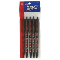 NFL Cincinnati Bengals Disposable Black Ink Click Pens, 5-Pack NFL Cincinnati Bengals Disposable Black Ink Click Pens, 5-Pack
