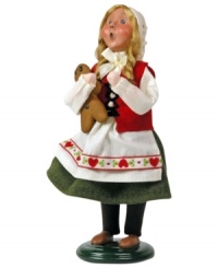 Recall the German fairy tale of Hansel and Gretel with a Byers' Choice collectible depicting the classic Brothers Grimm character. Recall the German fairy tale of Hansel and Gretel with a Byers' Choice collectible depicting the classic Brothers Grimm character.