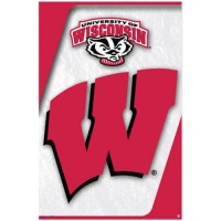 University Wisconsin Poster Badgers Football 2 New 4163 Poster Print, 22x34 University Wisconsin Poster Badgers Football 2 New 4163 Poster Print, 22x34