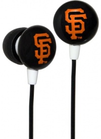 iHip MLF10169SF MLB San Francisco Giants Printed Ear Buds, Orange/Black iHip MLF10169SF MLB San Francisco Giants Printed Ear Buds, Orange/Black