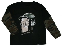Quiksilver Boys 2-7 Sgt Simian Kids Twofer Tee, Black/Camo, 2T Quiksilver Boys 2-7 Sgt Simian Kids Twofer Tee, Black/Camo, 2T