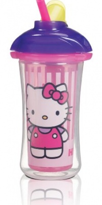 Munchkin Hello Kitty Click Lock Insulated Straw Cup, 9 Ounce Munchkin Hello Kitty Click Lock Insulated Straw Cup, 9 Ounce