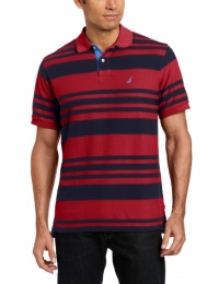 Nautica Men's Short Sleeve Striped Polo Nautica Men's Short Sleeve Striped Polo