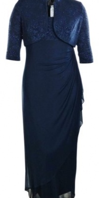 Glitter Long Dress and Jacket Set Glitter Long Dress and Jacket Set