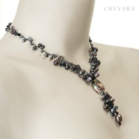 Chuvora Genuine Abalone Shell Gold Silk Thread Necklace with Lobster Claw Clasp 17''-20'' Princess Length Chuvora Genuine Abalone Shell Gold Silk Thread Necklace with Lobster Claw Clasp 17''-20'' Princess Length