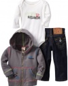 True Religion Baby-Girls Infant 3 Piece Gift Box Set, Seal, 12-18 Months