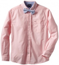 Tommy Hilfiger Boys 8-20 Long Sleeve Winston Button-Down Shirt, Pink Lemonade, Small Tommy Hilfiger Boys 8-20 Long Sleeve Winston Button-Down Shirt, Pink Lemonade, Small