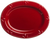 Signature Housewares Sorrento Collection 14-Inch Oval Serving Platter, Ruby Antiqued Finish Signature Housewares Sorrento Collection 14-Inch Oval Serving Platter, Ruby Antiqued Finish
