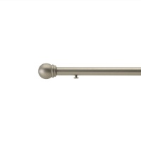 Umbra Ball 20-Inch to 36-Inch Swing Arm Drapery Rod, Nickel Umbra Ball 20-Inch to 36-Inch Swing Arm Drapery Rod, Nickel
