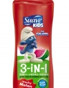 Suave  Kids 3 In1 Shampoo, Conditioner & Body Wash, Wacky Melon, 22.5Ounce Bottle (Pack of 6)