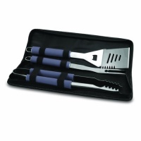 NFL Kansas City Chiefs Metro 3-Piece BBQ Tool Set in Carry Case, Black NFL Kansas City Chiefs Metro 3-Piece BBQ Tool Set in Carry Case, Black