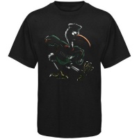 NCAA Miami Hurricanes Black Blackout T-shirt NCAA Miami Hurricanes Black Blackout T-shirt