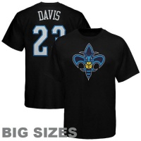 NBA Majestic Anthony Davis New Orleans Hornets Player Big Sizes T-Shirt - Black NBA Majestic Anthony Davis New Orleans Hornets Player Big Sizes T-Shirt - Black