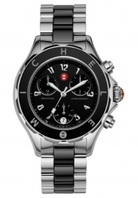 Michele Women's MWW12E000004 Large Tahitian Chronograph Watch Michele Women's MWW12E000004 Large Tahitian Chronograph Watch