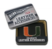 NCAA Miami Hurricanes Embroidered Trifold Wallet NCAA Miami Hurricanes Embroidered Trifold Wallet