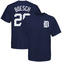 MLB Majestic Detroit Tigers #26 Brennan Boesch Youth Navy Blue Player T-shirt MLB Majestic Detroit Tigers #26 Brennan Boesch Youth Navy Blue Player T-shirt