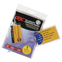 GBC SelfSeal Clear Laminating Pouches, 8 mm, 2.87 x 4.625 Inches, 5 per Pack (3745165) GBC SelfSeal Clear Laminating Pouches, 8 mm, 2.87 x 4.625 Inches, 5 per Pack (3745165)