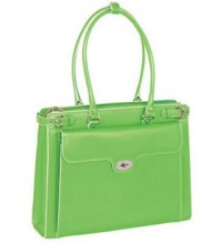 Franklin Covey Green The Winnetka Ladies Leather Briefcase by McKlein Franklin Covey Green The Winnetka Ladies Leather Briefcase by McKlein