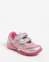 Stride Rite SS Crystal Sneaker (Toddler/Little Kid),Silver/Pink,9 W US Toddler