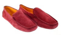 TOD'S Women`s Pellame Off Red Suede Moccasins Sz 39 040P303 TOD'S Women`s Pellame Off Red Suede Moccasins Sz 39 040P303