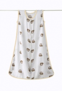 Aden by aden + anais Muslin Sleeping Bag, Safari Friends, Monkey, Medium Aden by aden + anais Muslin Sleeping Bag, Safari Friends, Monkey, Medium