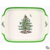 Spode Christmas Tree Rectangular Handled Dish