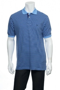 Izod (City Stripes) Birdie Blue (light blue with dark blue) Horizontal Stripes SS Polo Shirt Izod (City Stripes) Birdie Blue (light blue with dark blue) Horizontal Stripes SS Polo Shirt