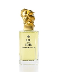 Eau du Soir is a celebration of charm and femininity, a sophisticated, elegant and timeless fragrance that enhances a woman's personality, anytime, anywhere.A rich and complex composition, Eau du Soir gradually reveals its subtle harmonies, a perfect balance of contrasts between the freshness of citrus, the sensuality of floral and chypre notes, and the intensity of amber and musk. The elegance of its lingering aura and the prestige of the bottle with its sculptured stopper, gilted in matte 18 carat gold, and designed by the Polish sculptor Bronislaw Krzysztof, make Eau du Soir a truly exceptional fragrance, a gift that makes those magic moments last forever....an homage to eternal feminity Eau du Soir is a celebration of charm and femininity, a sophisticated, elegant and timeless fragrance that enhances a woman's personality, anytime, anywhere.A rich and complex composition, Eau du Soir gradually reveals its subtle harmonies, a perfect balance of contrasts between the freshness of citrus, the sensuality of floral and chypre notes, and the intensity of amber and musk. The elegance of its lingering aura and the prestige of the bottle with its sculptured stopper, gilted in matte 18 carat gold, and designed by the Polish sculptor Bronislaw Krzysztof, make Eau du Soir a truly exceptional fragrance, a gift that makes those magic moments last forever....an homage to eternal feminity