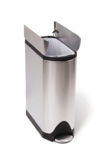 simplehuman Butterfly Step Trash Can, Fingerprint-Proof Brushed Stainless Steel, 45 Liters /12.5 Gallons simplehuman Butterfly Step Trash Can, Fingerprint-Proof Brushed Stainless Steel, 45 Liters /12.5 Gallons