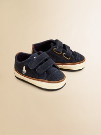 Crafted in lush suede, these adorable leather sneakers feature a double grip tape closure and signature pony embroidery.Double grip tape closureLeather upperLeather liningPadded insoleLeather soleImported Crafted in lush suede, these adorable leather sneakers feature a double grip tape closure and signature pony embroidery.Double grip tape closureLeather upperLeather liningPadded insoleLeather soleImported