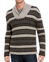 Vince Mens Wool Brown & Beige Shawl Sweater Small S Euro 48 Outstanding