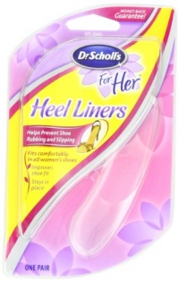 Dr. Scholl's For Her Heel Liners, 1 Pair (Pack of 6) Dr. Scholl's For Her Heel Liners, 1 Pair (Pack of 6)