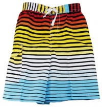 Nautica Kid Boys 8-20 Multi Stripes Pull-On Swim Shorts/Swimwear/Swim Trunks